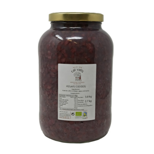 Cooked Azuki Beans Eco 3.8kg
