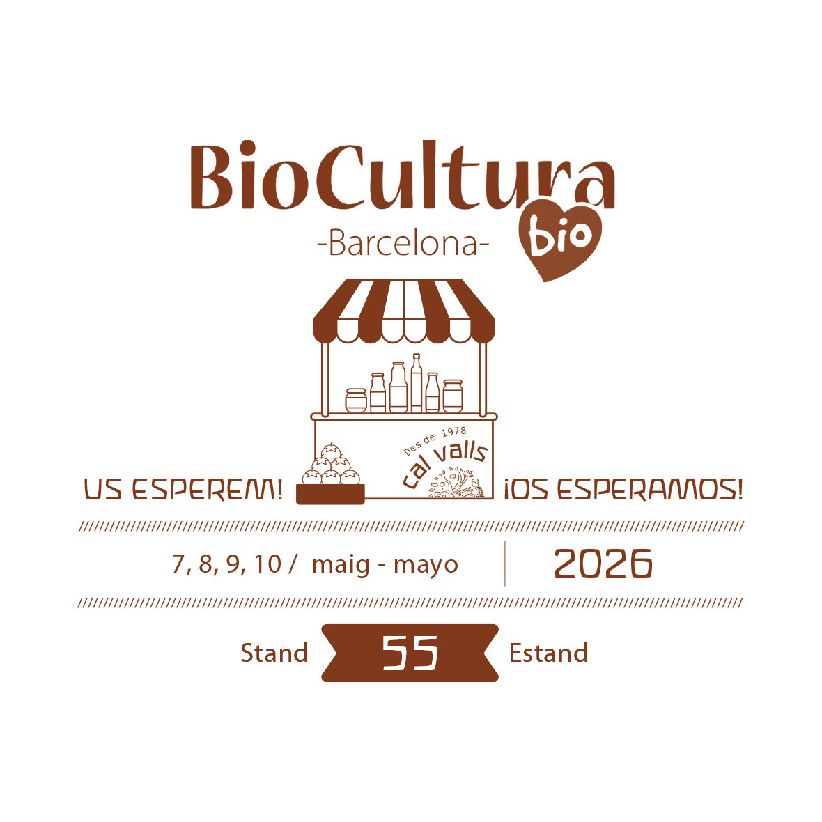 ¡Participamos en Biocultura Barcelona 2026!